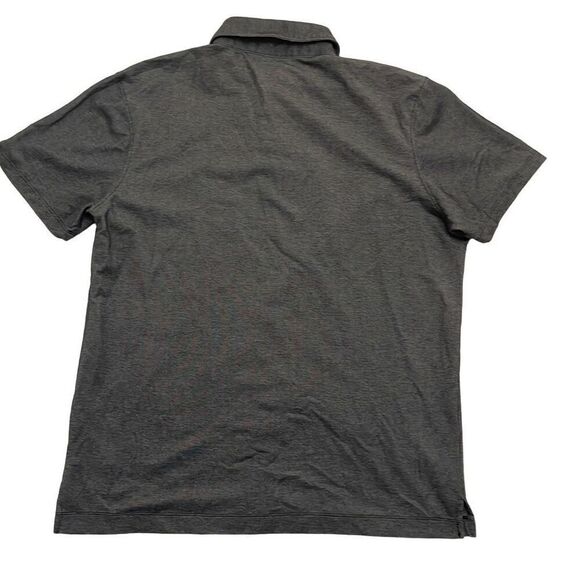 Michael Kors Men's Metallic Gray Button Polo Shirt Medium (M) - Picture 7 of 7